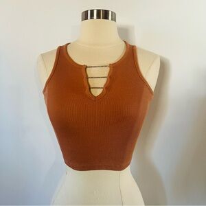 Urban Nation Ribbed Crop Top